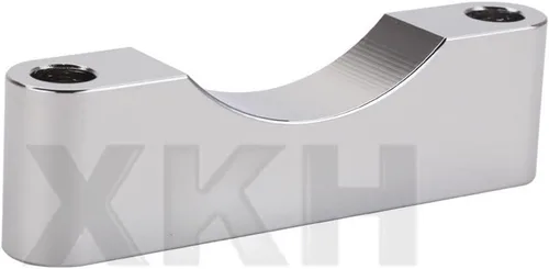 Vista 2 de XKH - Espaciador de guardabarros delantero compatible con Harley Touring FLHR Electra Glide FLTR 1984-2013 cromado [B075YLBSV8]