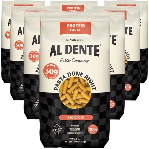 Vista 16 de Al Dente Carba-Nada Rigatoni & Cavatappi Variedad – Bajo en carbohidratos, alto en proteínas – Dieta apta para dieta cetogénica y de puntos, fideos
