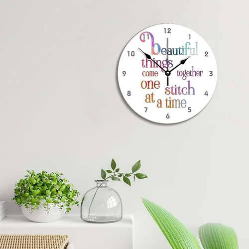 Vista 113 de Reloj de pared de guitarra acústica con aspecto de madera natural, reloj de madera rústico y elegante, 10 silenciosos, sin tictac, de cuarzo
