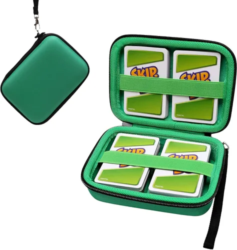 Vista 11 de XANAD Funda de cartas compatible con Skip Bo/UNO/Juego de cartas/juego de cartas Phase 10/Five Crowns Card Game, PM TCG Trading Cards (negro)