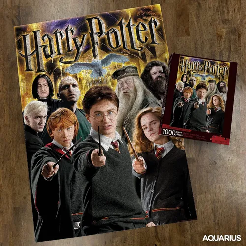 Vista 3 de AQUARIUS Collage de personajes de Harry Potter (rompecabezas de 1000 piezas) – Mercancía y coleccionables de Harry Potter con licencia oficial – Sin