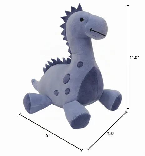 Vista 4 de Bedtime Originals Roar Dinosaur Plush Rex, azul, 1 unidad (paquete de 1)