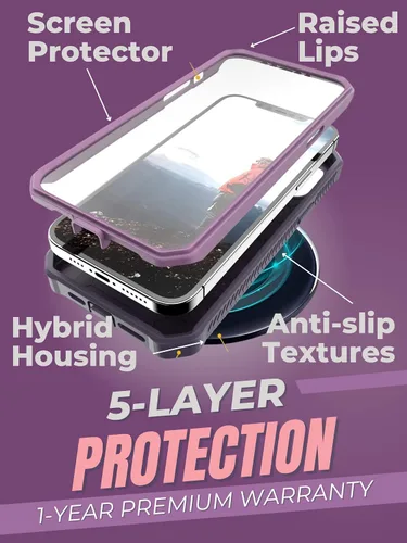 Vista 3 de ArmadilloTek Vanguard - Funda diseñada para iPhone 11 Pro Max (6.5 pulgadas) de grado militar, cuerpo completo, resistente, con función atril