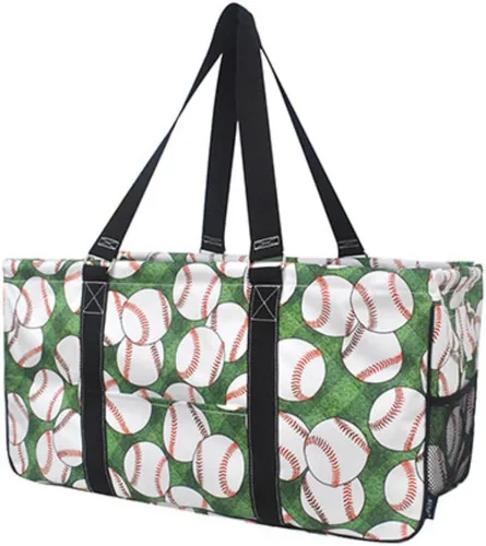 Vista 79 de NGIL Bolsa de comestibles reutilizable extra grande plegable de gran tamaño para comestibles, almacenamiento, picnic, playa, Estampado de vaca