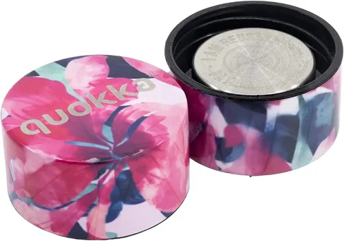 Vista 2 de Quokka BOTELLA TERMO ACERO INOXIDABLE SÓLIDO ROSA BLOOM 630 ML