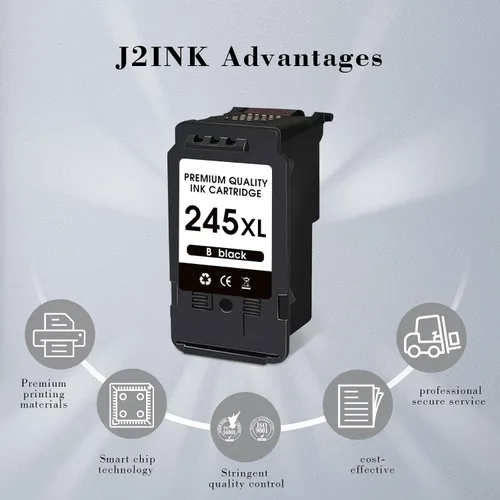 Vista 6 de Cartucho de tinta negra 245XL para impresora Canon Ink 245 Black XL PG-245 PG 243 PG-243 Compatible con tinta de impresora Canon Cannon Pixma MX490
