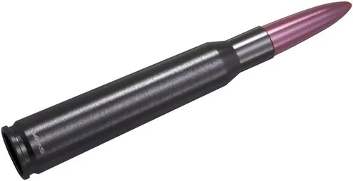 Vista 2 de VMS Racing 50 Cal Caliber - Antena de bala con punta de metal rosa, calibre pesado, mecanizado CNC, de aluminio, compatible con Dodge Ram 1500 2500