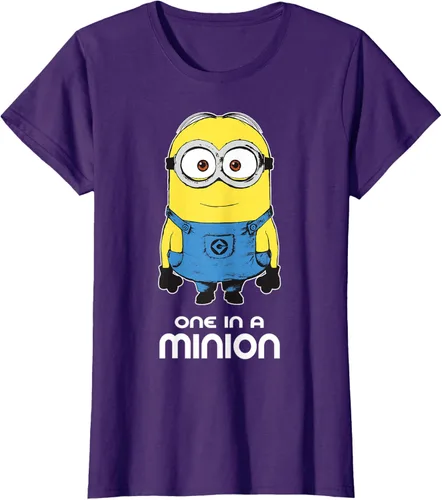 Vista 13 de Despicable Me Camiseta estampada Minions Bob One in A Minion Negro