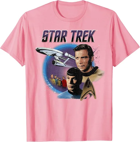 Vista 51 de Star Trek Original Series Vintage Enterprise T-Shirt Baby Blue