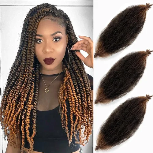 Vista 35 de Trenzas Afro Twist de 12 pulgadas - Cabello trenzado al crochet estilo Afro (12 pulgadas (Paquete de 3), 30#)