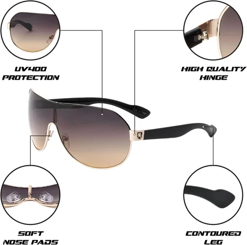 Vista 6 de Khan Shuttle - Gafas de sol de una pieza