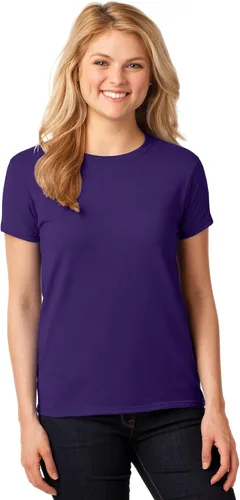 Vista 2 de Gildan - Camiseta de algodón pesado para mujer, estilo G5000L, paquete de 2