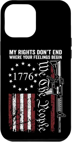 Vista 26 de My Rights Don't End Where Your Feelings Begin USA Gun Flag Case for iPhone 17