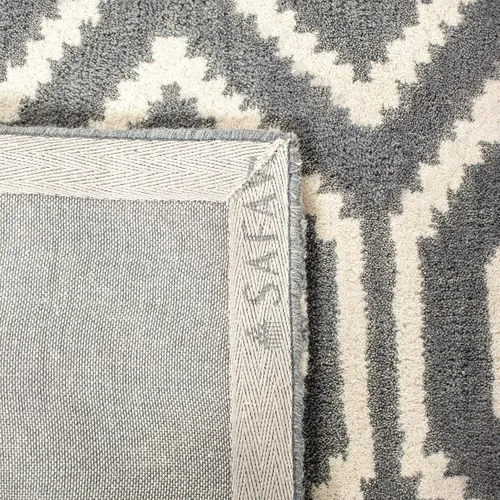 Vista 5 de SAFAVIEH Himalaya Collection - Alfombra decorativa, 2 x 3 pies, gris oscuro y marfil, lana hecha a mano, ideal para zonas de alto tráfico