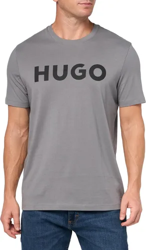Vista 7 de Hugo Men's Print Logo Short Sleeve T-Shirt Blanco