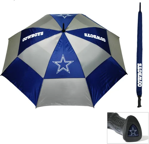 Vista 18 de Team Golf NFL San Francisco 49ers - Paraguas de golf de 62 pulgadas con funda protectora, diseño de protección contra el viento de doble toldo