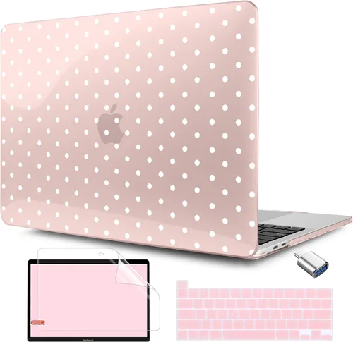 Vista 26 de TWOLSKOO Funda compatible con MacBook Pro de 13 pulgadas 2023-2016 A2338 M2/M1 A2251 A2289 A2159 A1989 A1706, cubierta rígida de plástico y funda