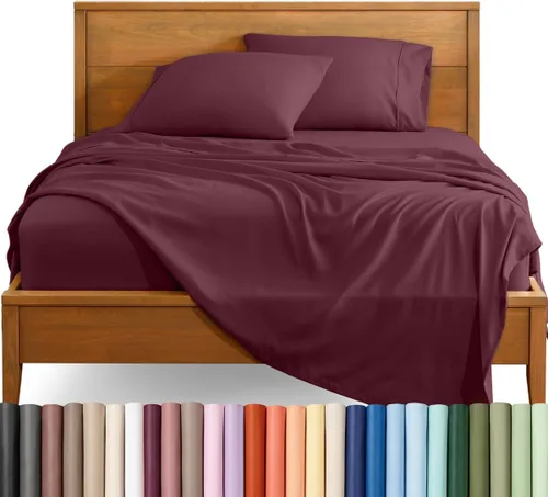 Vista 13 de Bare Home Juego de Sábanas Twin - Sábanas de Cama de Microfibra Ultra-Suave 1800 - Doble Cepillado - Bolsillos Profundos - Ajuste Fácil - Extra