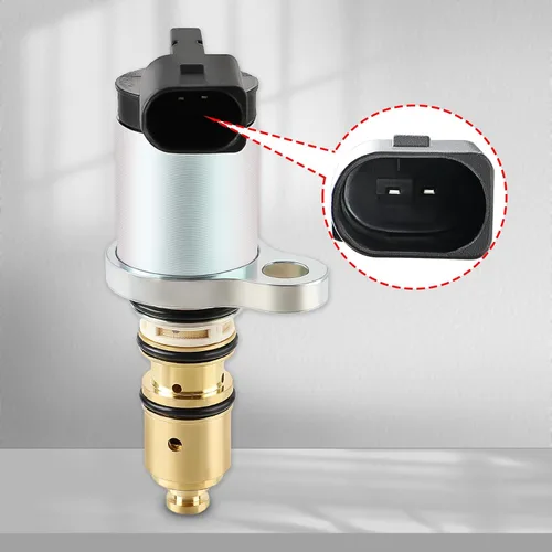 Vista 3 de AUTOKAY 1K820859F válvula solenoide de control del compresor de CA se ajusta para VW Audi Volkswagen Sanden PXE13