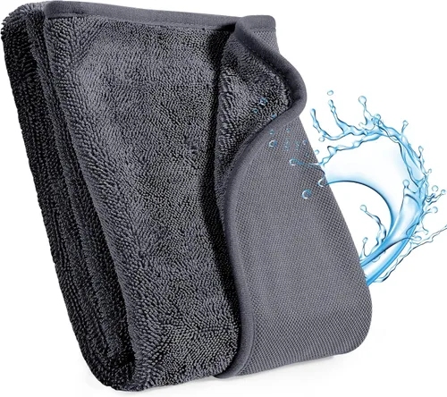 Vista 44 de JOYMOOP Paños de limpieza de microfibra, paquete de 18, 10 x 10 pulgadas, color azul, reutilizables, sin pelusas, súper absorbentes, para limpieza