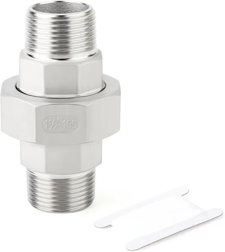 Vista 33 de TAISHER 1 pieza Unión de acero inoxidable 304, 2" NPT hembra, conexión de tubería fundida