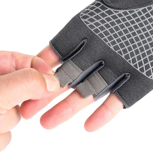 Vista 2 de INOGIH Guantes de entrenamiento transpirables para mujer, guantes de levantamiento de pesas para gimnasio, ciclismo, ejercicio, fitness