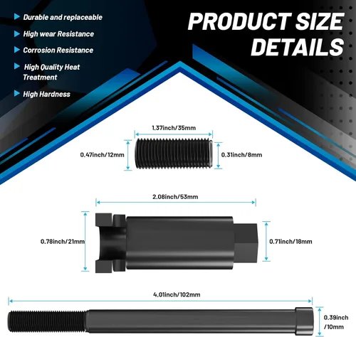 Vista 4 de Herramienta de extracción de inyector de combustible compatible con Ford Powerstroke Diesel 2011-2018 F-250 F-350 F-450 F-550 Reemplazo para 3418