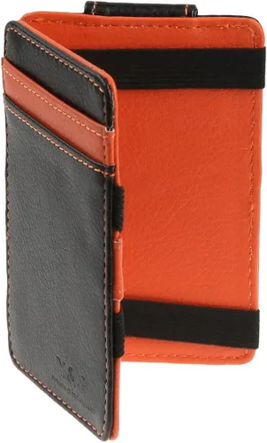 Vista 5 de Y&G Boda mágica negra del tenedor de la tarjeta de crédito de la cartera de la manera de los hombres 10 colores disponibles, Naranja Oscuro