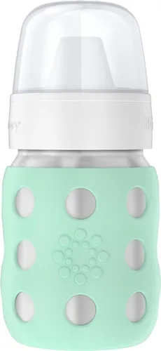 Vista 11 de Lifefactory Biberón de cuello ancho aislado al vacío de acero inoxidable de 8 onzas con pezón etapa 2 (3-6 meses) melón (LS2211WCA4)