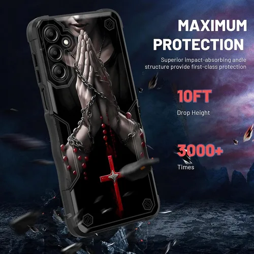 Vista 342 de Funda para Galaxy A14 5G, [Doble Capa][Protección contra Caídas de Grado Militar de 10 Pies] [Antideslizante] Funda Resistente a Prueba de Golpes