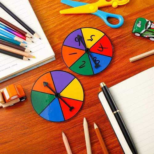 Vista 3 de Chivao Juego de 10 juegos de colores con ruedas giratorias de plástico para premios