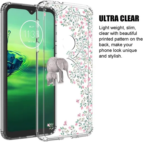 Vista 2 de Funda transparente para Motorola Moto G8 Play/Moto en Macro (6.2", 2019) [Elephant]