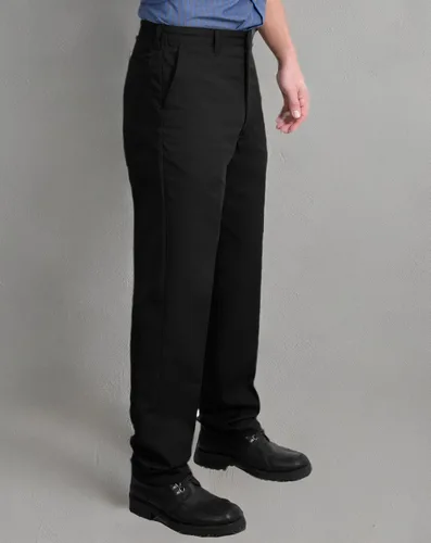 Vista 4 de Pantalones elásticos para hombres, de la marca Red Kap Negro