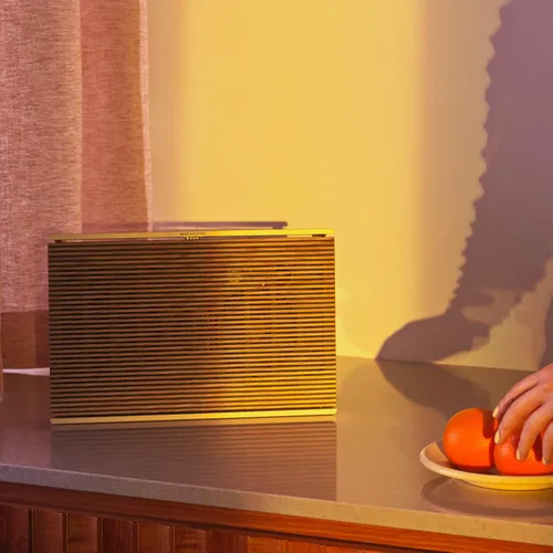 Vista 11 de Bang & Olufsen Beosound Level - Altavoz portátil multihabitación con Wi-Fi, tono dorado/roble claro