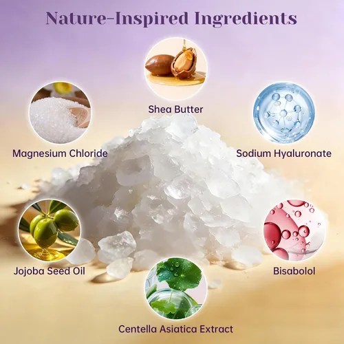 Vista 7 de Crema de magnesio para el sueño y la recuperación muscular: 4.23 onzas de crema tópica de absorción rápida con aceite de lavanda y jojoba, alivia