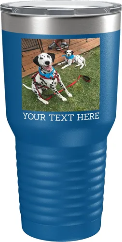 Vista 16 de Vaso personalizado de 30 onzas (17 colores) con foto impresa con aislamiento térmico de acero inoxidable recubierto de polvo con tapa, regalo