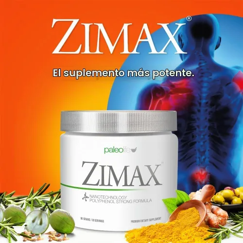 Vista 2 de ZIMAX Super ANTIOXIDANT - 100% natural - Curcumina de alta absorción, extracto de romero, extracto de semilla de uva, extracto de hoja de olivo ORAC