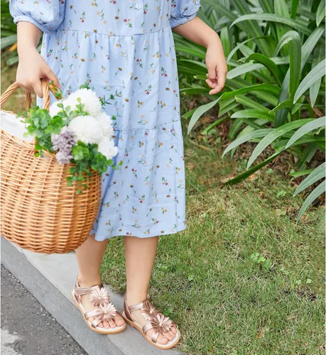 Vista 3 de Kiderence Toddler Girls Sandals Little Girls Kids Summer Shoes Toddler Sandals