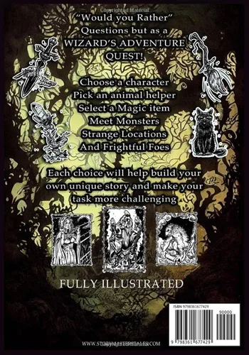 Vista 2 de The Storymasters Tales Professor Quazimores Wizard School Would you Rather Fully illustrated Fantasy Storytelling Game. Funny book for Kids 5-9