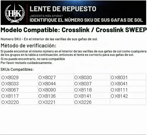 Vista 4 de Piernas de repuesto para gafas Oakley Crosslink Marco Negro/Azul oscuro