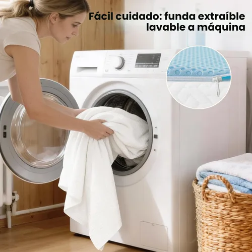 Vista 6 de Czpalo - Cubrecolchón de espuma viscoelástica de gel refrescante de 3 pulgadas