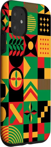 Vista 3 de iPhone 11 Tribal Patrón Afroamericano Orgullo Negro Historia Caso