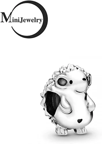 Vista 2 de MiniJewelry Dijes de plata de ley para mujeres y niñas, elefante, tortuga, cerdo, para pulseras de zoológico, koala, oso, erizo, dinosaurio, búho
