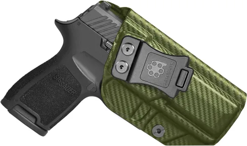Vista 8 de Amberide IWB Kydex Holster for SIG Sauer P320 Carry/Compact / M18, Concealed Carry, No Optic/No Laser, Adjustable Cant, Secure Retention, Made in