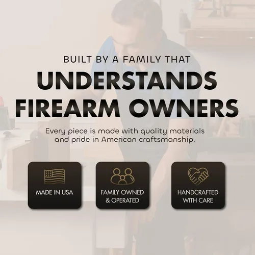 Vista 6 de Bellewood Designs Caja de Almacenamiento Oculta Personalizable para Armas en Pared - Caja de Seguridad Oculta para Armas con Nombre Familiar y Fecha