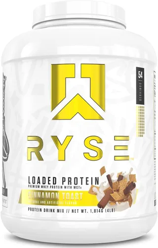 Vista 16 de RYSE Proteína en Polvo Cargada - Jet-Puffed Pastel de Cumpleaños - 25g Aislado y Concentrado de Proteína de Suero con Fibra Prebiótica y MCTs - Bajo