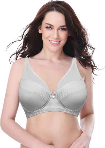 Vista 7 de Curve Muse Women's Plus Size Minimizer Unlined Underwire Full Coverage Bra-2 or 3pack