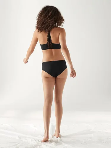 Vista 3 de True & Co - Brasier de encaje de espalda cruzada para mujer, de microfibra True Body