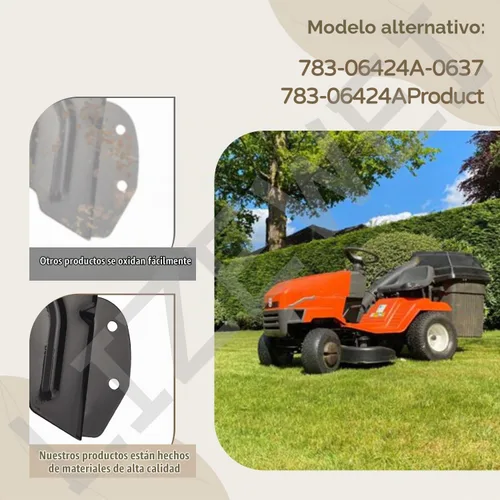 Vista 5 de Paquete de 2 cubiertas de correa de polea de cubierta negra 783-06424A-0637 compatible con cortacéspedes MTD Craftsman Troy-Bilt, funciona