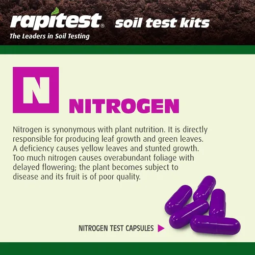 Vista 3 de Kit de prueba de suelo Rapitest para jardines, verduras, flores y céspedes. El probador de suelo diseñado y ensamblado en EE. UU. mide/analiza